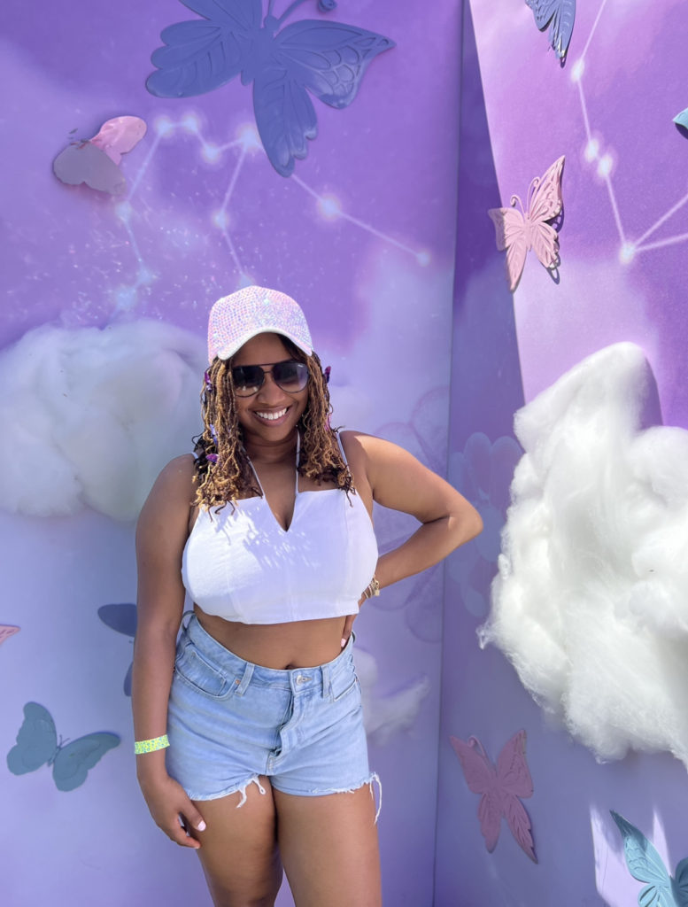 butterfly hair clips at lovers and friends festival