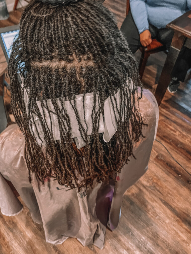 separating hair