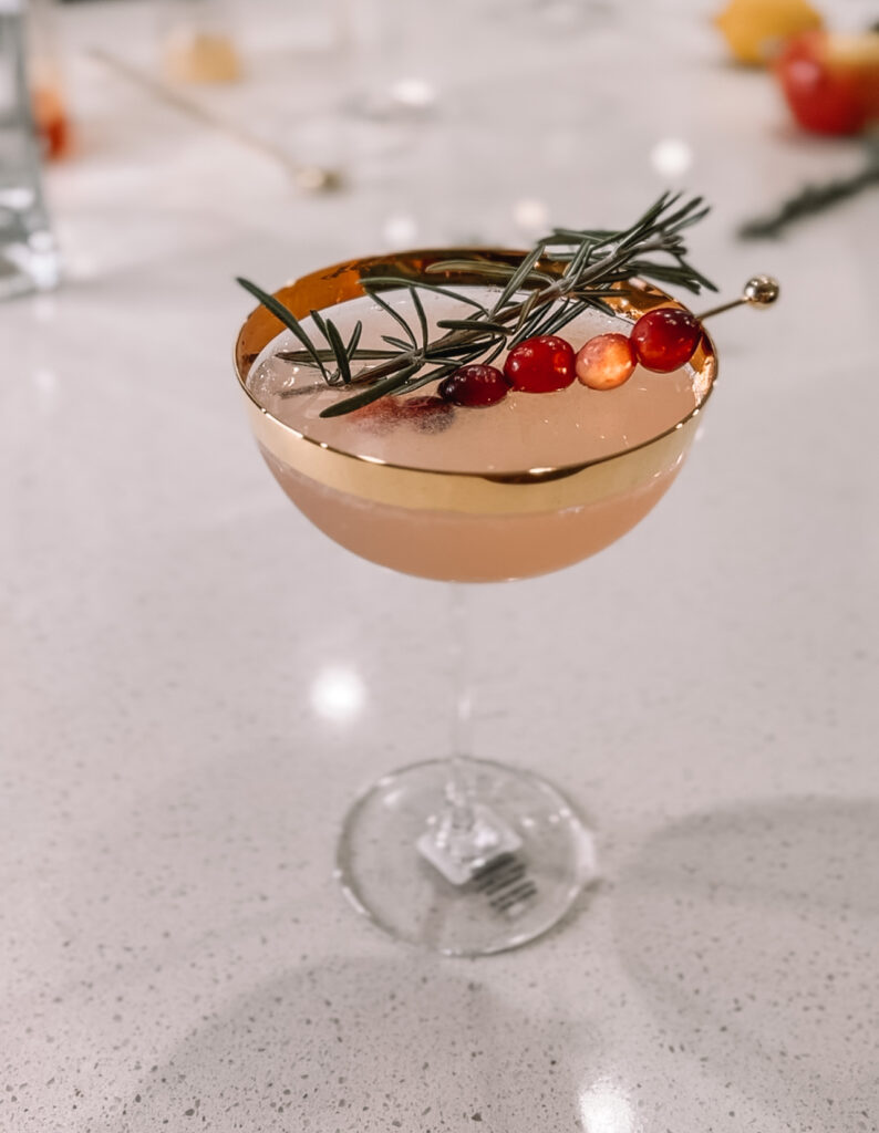 close up of the drink