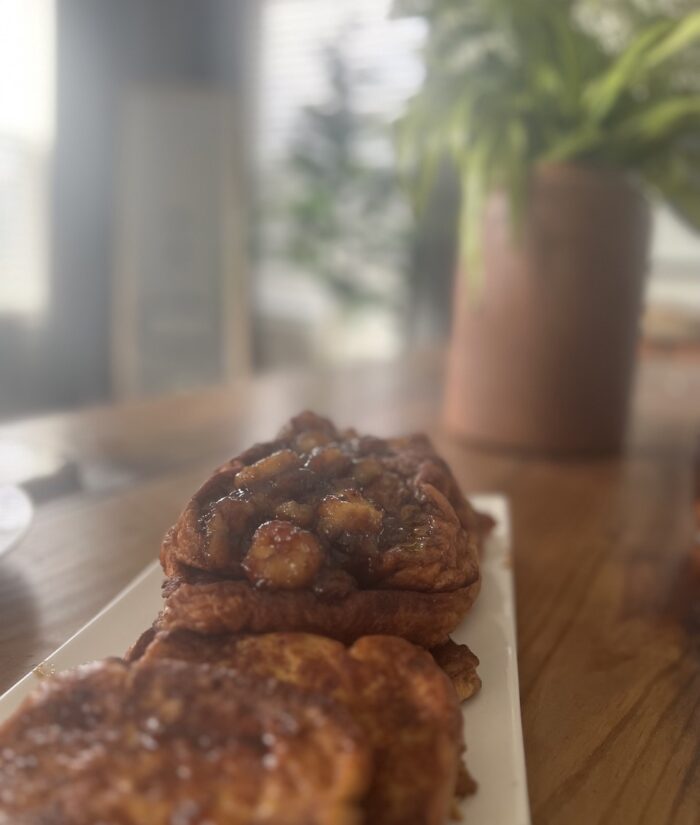 banana foster brioche french toast
