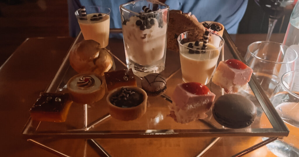 rusty pelican dessert in miami in february