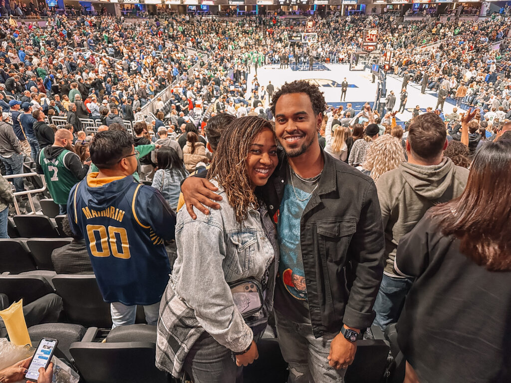 pacers game with hubby